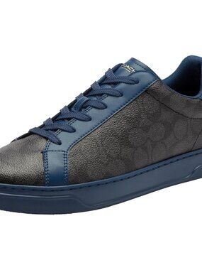 Men's Deep Blue/Charcoal Polyester Canvas Upper Imported High Line Soft Sneaker